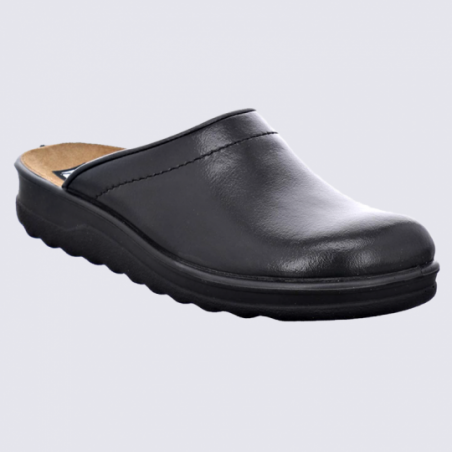 Mules Westland by Josef Seibel, mules confortable homme en cuir noir