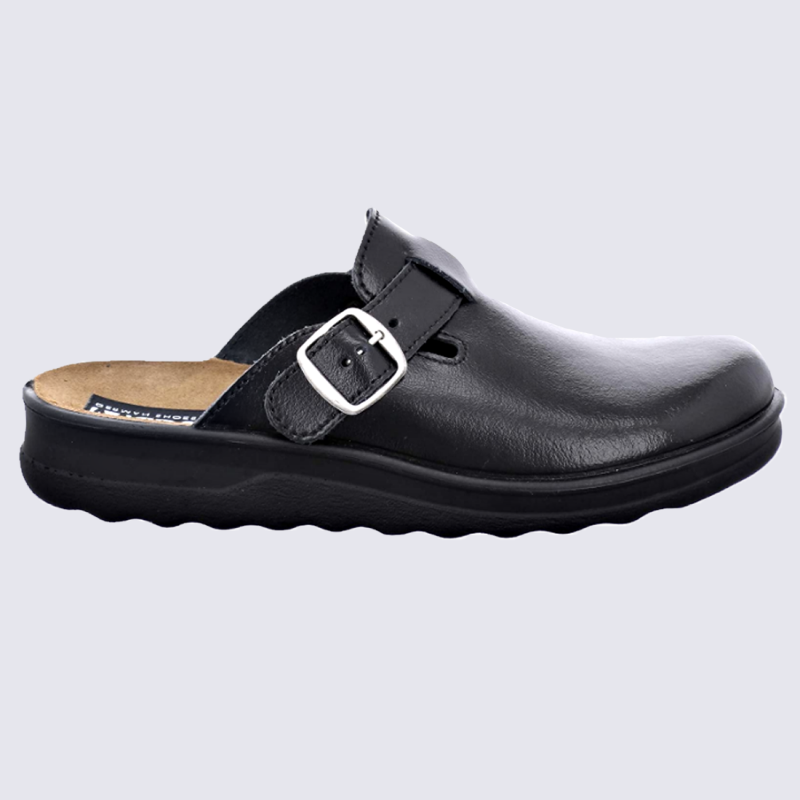 Mules Westland by Josef Seibel, mules confortables homme en cuir noir