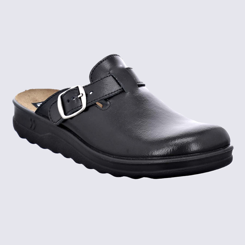 Mules Westland by Josef Seibel, mules confortables homme en cuir noir