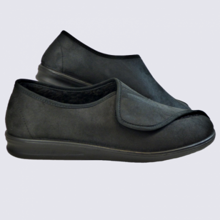 Chaussons Westland by Josef Seibel, chaussons à velcros homme noir