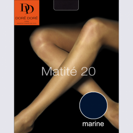 Collants Doré Doré, collants 20D femme marine