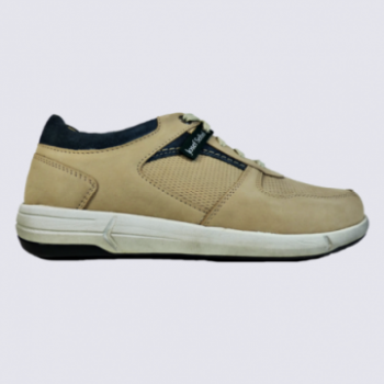 Baskets Josef Seibel, baskets tendances homme en cuir beige