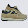 Baskets Josef Seibel, baskets tendances homme en cuir beige