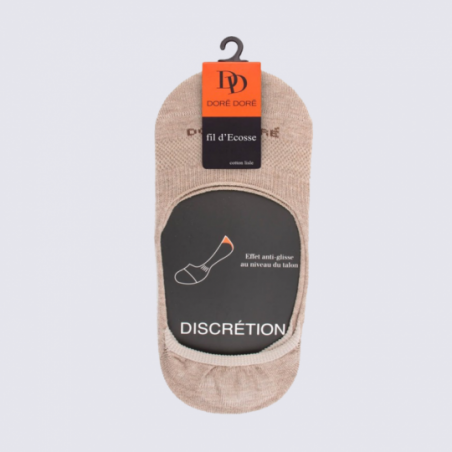 Chaussettes Doré Doré, chaussettes invisibles pour femme en coton sahara