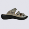 Mules Westland by Josef Seibel, sandales à velcro femme en cuir bronze Mules Westland by Josef Seibel, sandales à velcro femme en cuir bronze