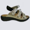 Mules Westland by Josef Seibel, sandales à velcro femme en cuir bronze Mules Westland by Josef Seibel, sandales à velcro femme en cuir bronze