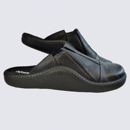 Mules Westland by Josef Seibel, mules confortables homme en cuir noir