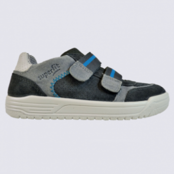Chaussures Superfit Garçon - Basket Trace - Semelle Souple - Velcro - Confort Pieds Nus
