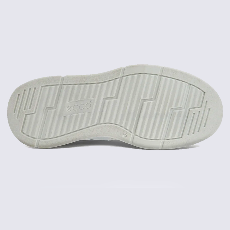 Baskets Ecco, baskets tendances à velcros femme en cuir blanc