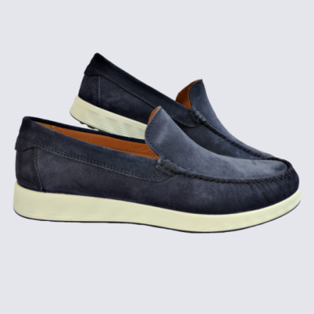 Mocassins Ecco, mocassins tendances homme en cuir indigo