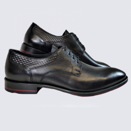 Derbies Lloyd derbis elegantes semelle rouge homme en cuir noir Igert Chaussures Maroquinerie