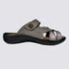 Mules Westland by Josef Seibel, mules nu-pieds en cuir taupe Mules Westland by Josef Seibel, mules nu-pieds en cuir taupe