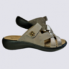 Mules Westland by Josef Seibel, mules nu-pieds en cuir taupe Mules Westland by Josef Seibel, mules nu-pieds en cuir taupe
