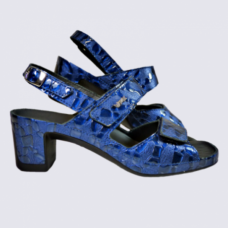 Sandales Vital, sandales tendances femme en cuir bleu Sandales Vital, sandales tendances femme en cuir bleu