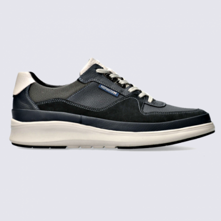 Baskets Mephisto, baskets légères homme en cuir navy