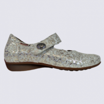 Ballerines Mobils, ballerines confortables femme en cuir sable clair jaguar
