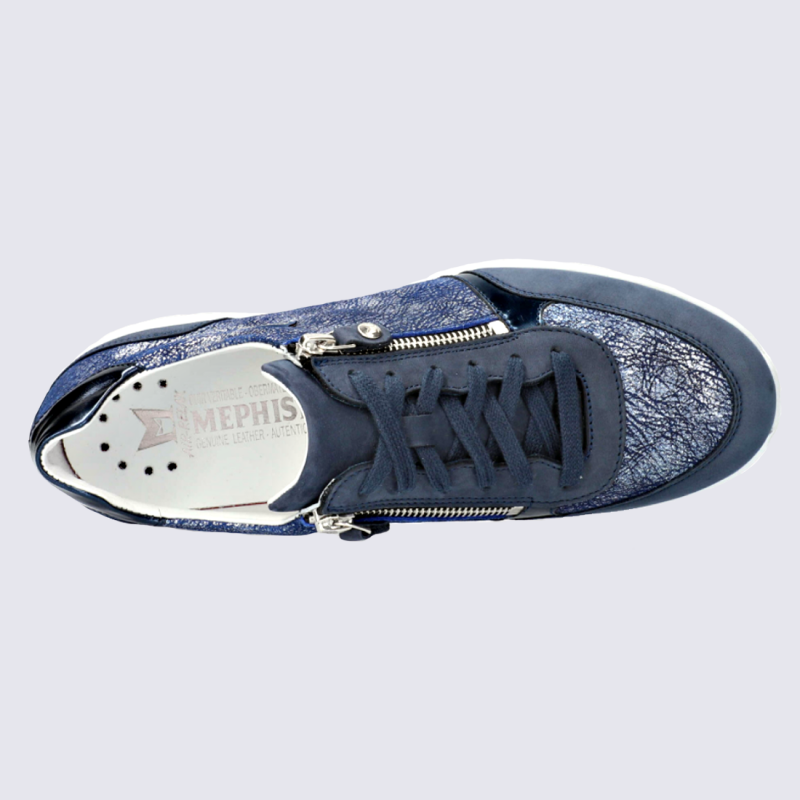 Baskets Mephisto, baskets tendances femme en cuir jeans