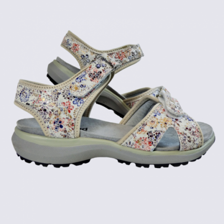 Sandales Westland by Josef Seibel, sandales confortables femme blanc fleur Sandales Westland by Josef Seibel, sandales confortables femme blanc fleur
