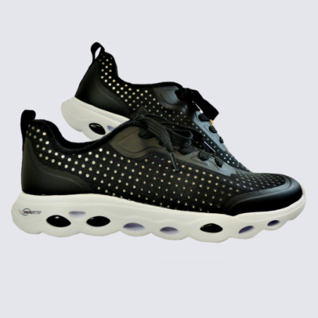 Baskets Ara, baskets Energystep femme en textile noir