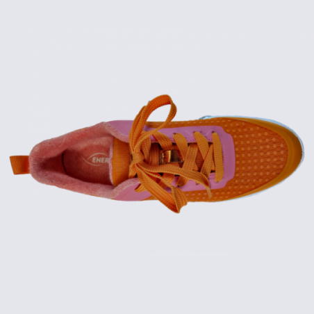 Baskets Ara, baskets Energystep femme en textile orange