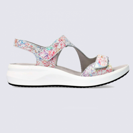 Sandales Mephisto, sandales confortables femme en cuir multicolorerouge Sandales Mephisto, sandales confortables femme en cuir multicolorerouge