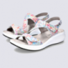 Sandales Mephisto, sandales confortables femme en cuir multicolorerouge Sandales Mephisto, sandales confortables femme en cuir multicolorerouge