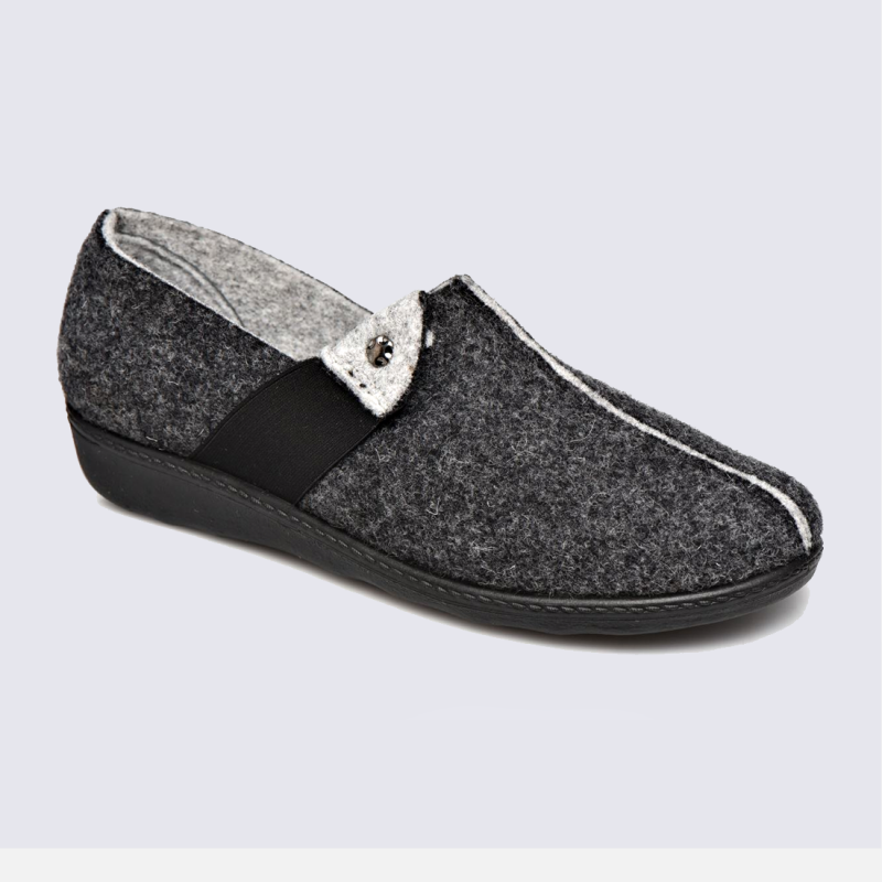 Pantoufles Westland by Josef Seibel, pantoufles femme anthracite