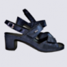 Sandales Vital, sandales tendances femme en cuir bleu scandale Sandales Vital, sandales tendances femme en cuir bleu scandale