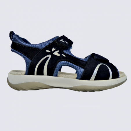 Sandales Superfit, sandales filles en cuir bleu Sandales Superfit, sandales filles en cuir bleu