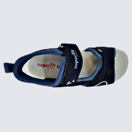Sandales Superfit, sandales filles en cuir bleu Sandales Superfit, sandales filles en cuir bleu