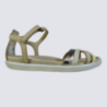 Sandales Ecco, sandales tendances femme en cuir calcaire Sandales Ecco, sandales tendances femme en cuir calcaire