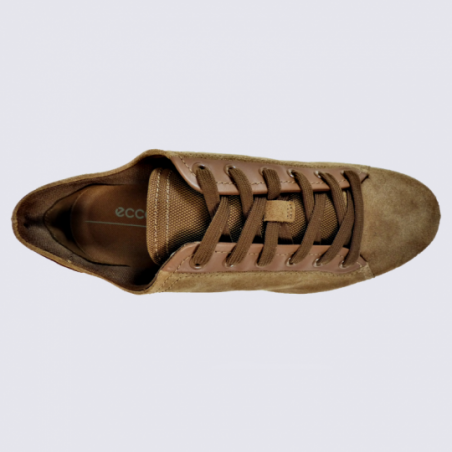 Baskets Ecco, baskets tendances homme en cuir beige