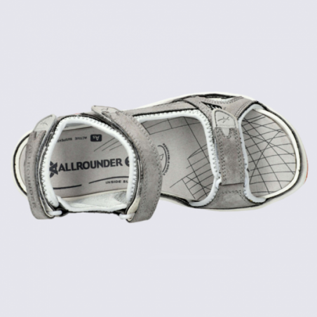 Sandales Allrounder, sandales à velcro sportives femme brouillard