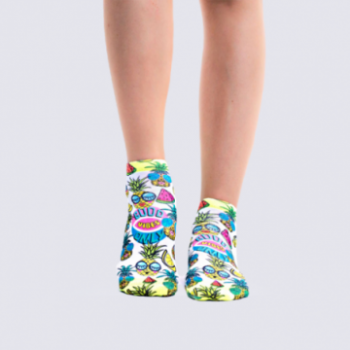 Chaussettes Wigglesteps, chaussettes été femme vert