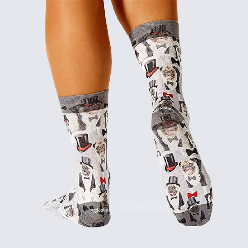 Chaussettes Wigglesteps, chaussettes été femme gris