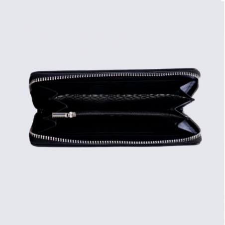 Pochette Lulu Castagnette, pochette femme en cuir noir