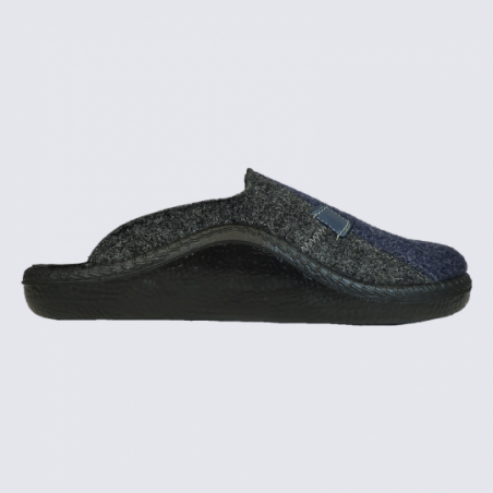 Mules Westland by Josef Seibel, mules confort homme en laine bleu foncé