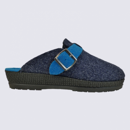 Mules Rohde, mules femme en laine navy