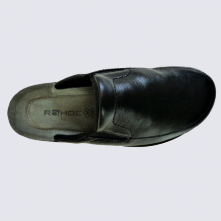 Mules Rohde, mules homme en cuir noir Mules Rohde, mules homme en cuir noir