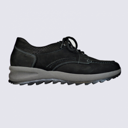 Chaussures Waldlaufer, chaussures homme en cuir noir