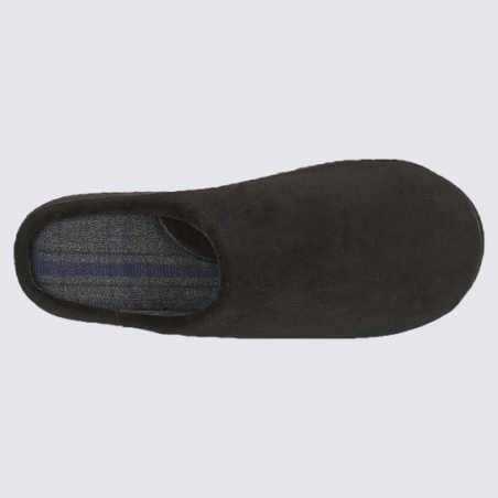 Mules Isotoner, mules chaussons homme noir