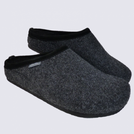 Mules Ara, mules pour homme en feutre anthracite