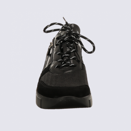 Chaussures Waldläufer, chaussures femme en cuir noir Chaussures Waldläufer, chaussures femme en cuir noir