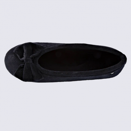 Chaussons Isotoner, chaussons ballerines femme noir