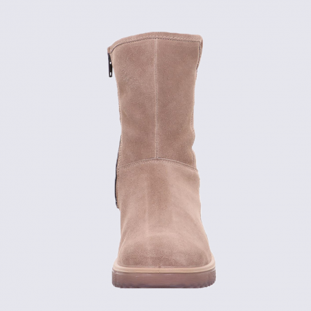 Bottes Legero, bottes décontractés femme en velours beige