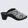 Mules Westland by Josef Seibel, mules tendances pour femme en cuir platine Mules Westland by Josef Seibel, mules tendances pour femme en cuir platine
