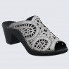 Mules Westland by Josef Seibel, mules tendances pour femme en cuir platine Mules Westland by Josef Seibel, mules tendances pour femme en cuir platine