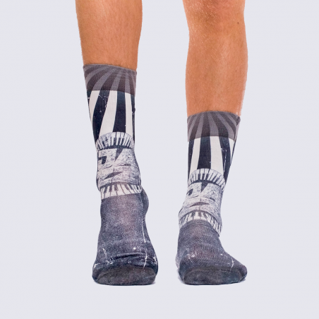 Chaussettes Wigglesteps, chaussettes tendances homme gris