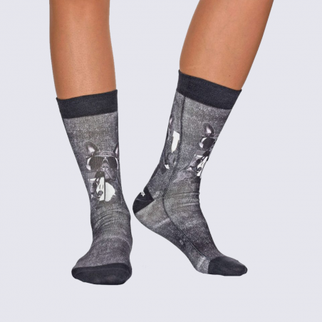 Chaussettes Wigglesteps, chaussettes tendances femme anthracite Chaussettes Wigglesteps, chaussettes tendances femme anthracite