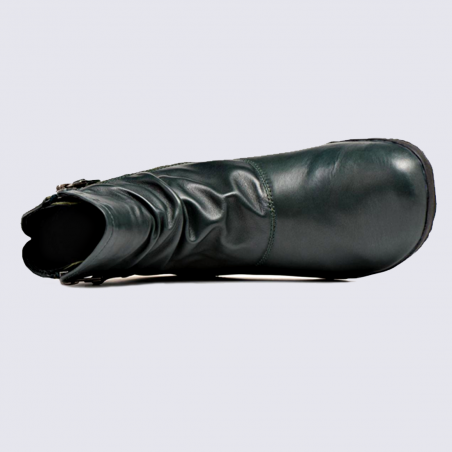 Bottines Josef Seibel, bottines femme en cuir vert Bottines Josef Seibel, bottines femme en cuir vert